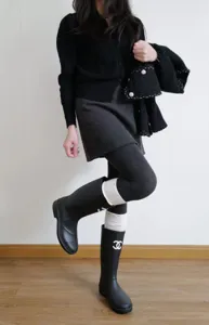 Autumn winter thick fleece lined stirrup leggings women comfortable warm thermal apparel detail