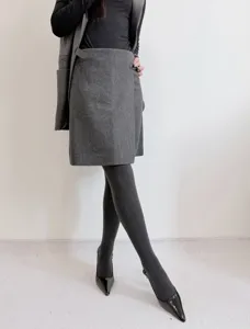 Mujer otoño invierno medias térmicas afelpadas opacas adelgazantes leggings gris claro