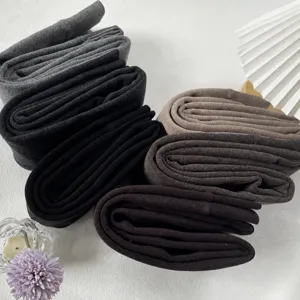 Women Winter Thickened Fleece Lined Thermal Tights High Waist Slimming Warm Stirrup Pantyhose Solid Color Stretchy Tights