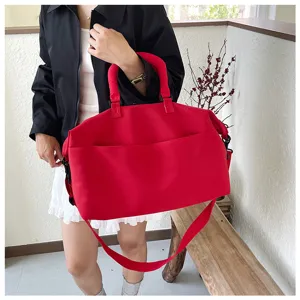 Thickened yoga gym bag for travel, large capacity shoulder messenger bag for sports training