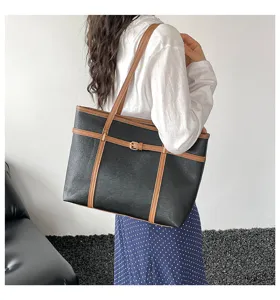 Fashion casual large capacity shoulder bag niche design new tote bag for women daily use