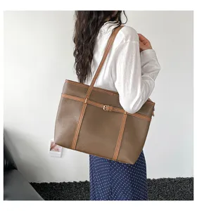 Fashion casual large capacity shoulder tote bag stylish design for women summer trends.