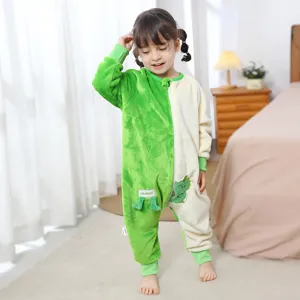 Combinaison Cartoon en Flanelle Bébé Enfants Automne Hiver Chaud Barboteuse Mignon Animal Sac de Couchage Vêtements