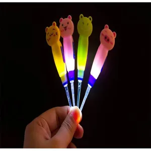 LED cartoon animal luminous ear pick set children electronic light ear spoon cleaning tool