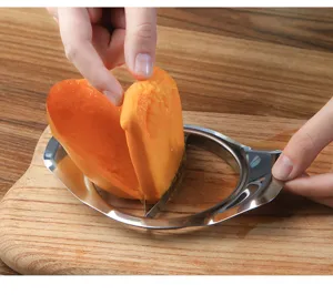 Taglia mango in acciaio inossidabile utensile da cucina per frutta e nocciolo rapido taglio