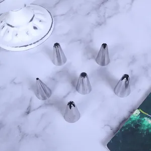 Edelstahl Spritztüllen Set Kuchendekoration Pasteten Düsen Mit Adapter Für Backen Küche Dessert Dekor