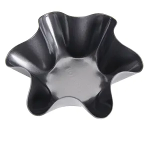 Molde para hornear antiadherente de acero al carbono con forma de flor para pasteles y ensaladas.