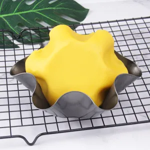 Molde para hornear antiadherente en forma de flor acero carbono utensilio de cocina