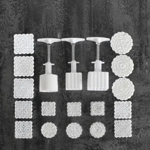 Handgepresste Mondkuchenform Dreidimensionale Traditionelle Gebäckform Lebensmittelechter Kunststoff DIY Backwerkzeug