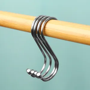 Ganci ad S in acciaio inossidabile per cucina, ganci di sospensione metallici.
