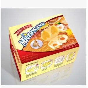 Microwave egg cooker mold with heart and flower shapes for easy and fun breakfast prep.