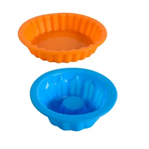 Moule à gâteau en silicone plat de cuisson pour mousse chiffon et pâtisserie résistant à la chaleur
