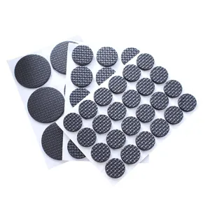 Thickened anti-slip furniture pads, round self-adhesive floor protectors for chair legs.