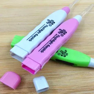 LED Lighted Ear Pick Earwax Removal Tool Detail View with Plastic Cap for Daily Care