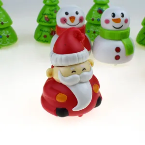 Christmas pull back car toy featuring cute Santa and snowman design for kids gifts