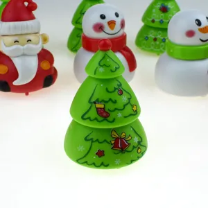 Christmas tree pull back toy car cute snowman santa holiday gift for kids party favor