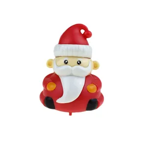 Cute Christmas Santa Claus pull back toy car children holiday gift party decoration novelty