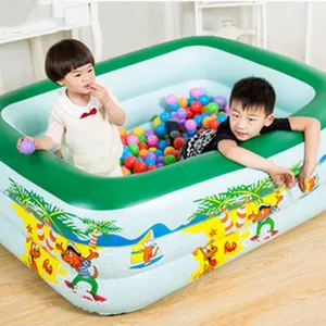 Aufblasbarer Kinderpool und Baellebad fuer Kleinkinder, tragbarer Pool fuer Spielspass.