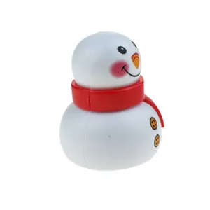Cute snowman pull back toy car with red scarf, perfect Christmas gift for kids and toddlers.