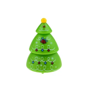 Cute Christmas tree shaped pull back toy car, perfect holiday gift and party decoration.