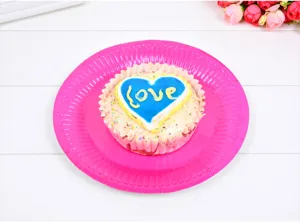Einweg Papierteller in Rosa für Party Geburtstag Kuchen Grillen Hochzeit Geschirr Großhandel