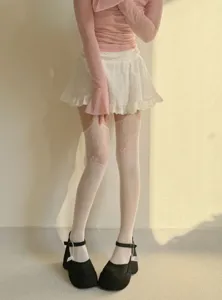 Chic women lace thigh high stockings, anti-snag sheer pantyhose for sweet sexy daily wear.
