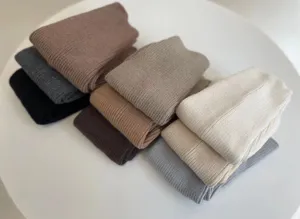 Otoño invierno calentadores de punto calcetines acogedores estilo coreano suaves cálidos moda