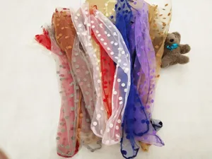 Sheer mesh polka dot sheer slouch socks summer transparent mid tube fairy tulle socks detail