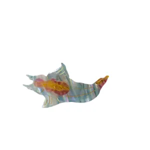 Cute ocean style acetate hair claw clip jellyfish design aesthetic hair accessories for women