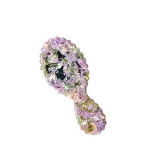 Petite brosse cheveux acetate portable mini peigne massage voyage option multicolore outil de coiffure