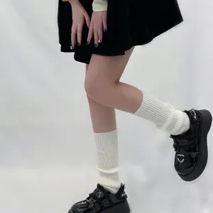 Knit leg warmers for women winter cozy slouch socks fashion sweet style soft hosiery