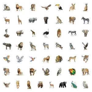 50pcs vintage animal graffiti stickers waterproof phone suitcase decorative decals