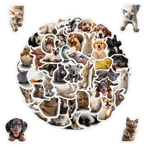 Cute Pet Graffiti Stickers Waterproof Vinyl Decals Aesthetic Animal Cartoon Stickers For Water Bottle Luggage Laptop