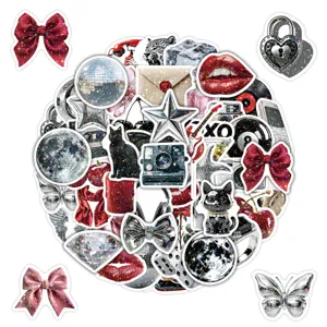 Y2K holographic stickers pack aesthetic cute waterproof graffiti decals for phone laptop decor
