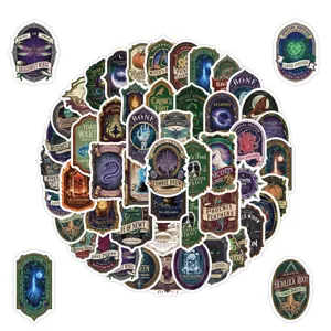 50pcs vintage witch potion label waterproof vinyl stickers pack for water bottles laptops.