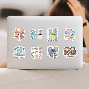 Sommer wasserdichte dekorative Aufkleber fuer Laptop, Handy und Wasserflasche DIY.