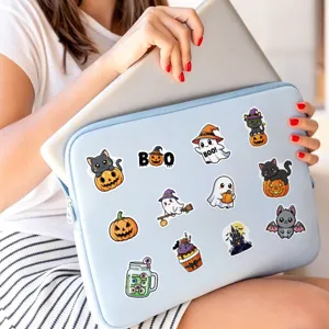 Cute Halloween stickers waterproof vinyl decals for water bottles laptops and phone decoration.