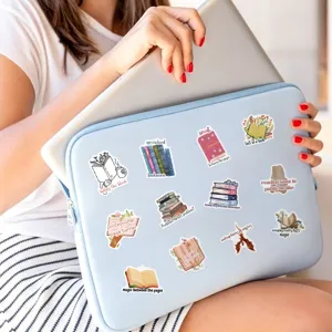 Adesivi impermeabili amanti dei libri adesivo in vinile carino per laptop bottiglia d'acqua.