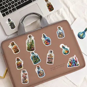 Waterproof witch potion bottle stickers aesthetic cottagecore vinyl decals for laptop water bottles