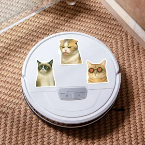Simpatici adesivi di gatti carini impermeabili in vinile per borraccia e computer portatile