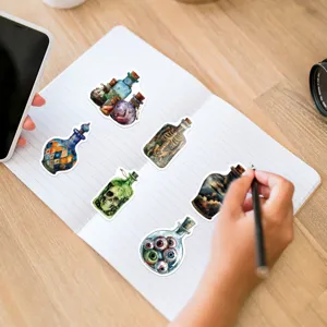 Witch potion bottle waterproof stickers aesthetic gothic laptop water bottle decor.