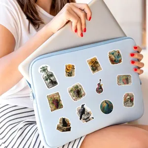 Vintage junk journal stickers waterproof decorative stickers for water bottle laptop phone 50pcs