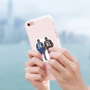 Waterproof hockey romance decorative sticker for phone case and water bottle, 50pcs pack.