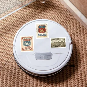 Adesivi decorativi impermeabili Route 66 vintage, classico design con scudo per bricolage.