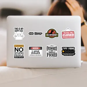 Αδιάβροχα αστεία αυτοκόλλητα meme για laptop βαλίτσα τηλέφωνο διακοσμητικά σετ