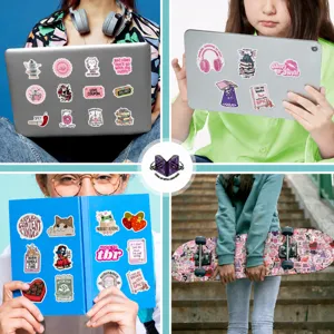 Waterproof book lover vinyl stickers aesthetic cute decorative decals for laptop water bottle