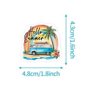 Sommer wasserdichte Graffiti Vinyl Aufkleber für Trinkflasche Handy Dekorationen