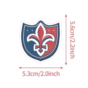 Ice hockey shield sticker waterproof vinyl decal laptop water bottle decoration 5.3x5.6cm