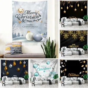 Christmas wall tapestry holiday background cloth festive home decor living room decor