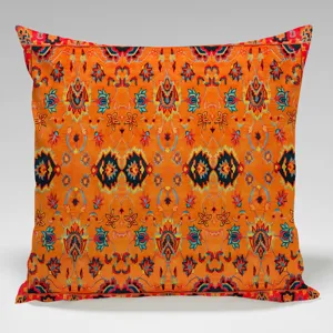Vintage persischer geometrischer Plüsch Kissenbezug, stilvolle Sofa Zierkissen Dekoration.